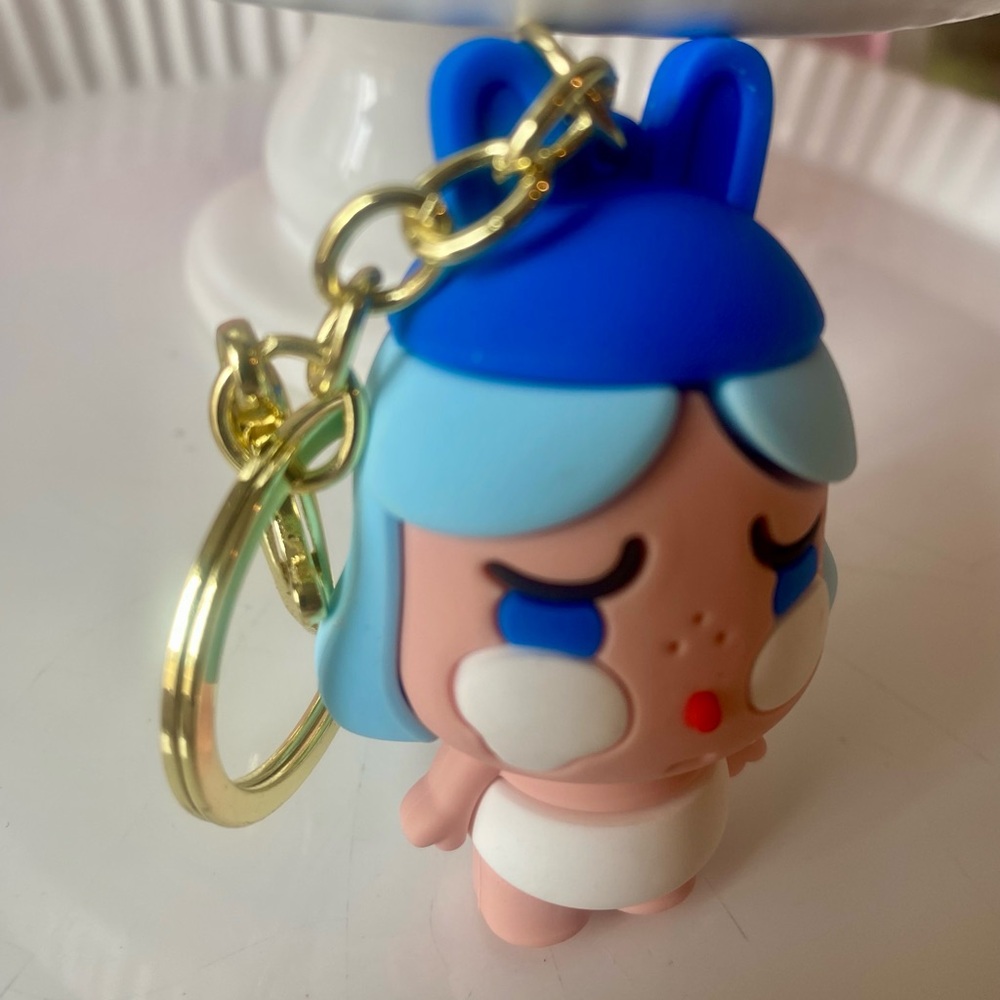 Cry baby monster tears keychain